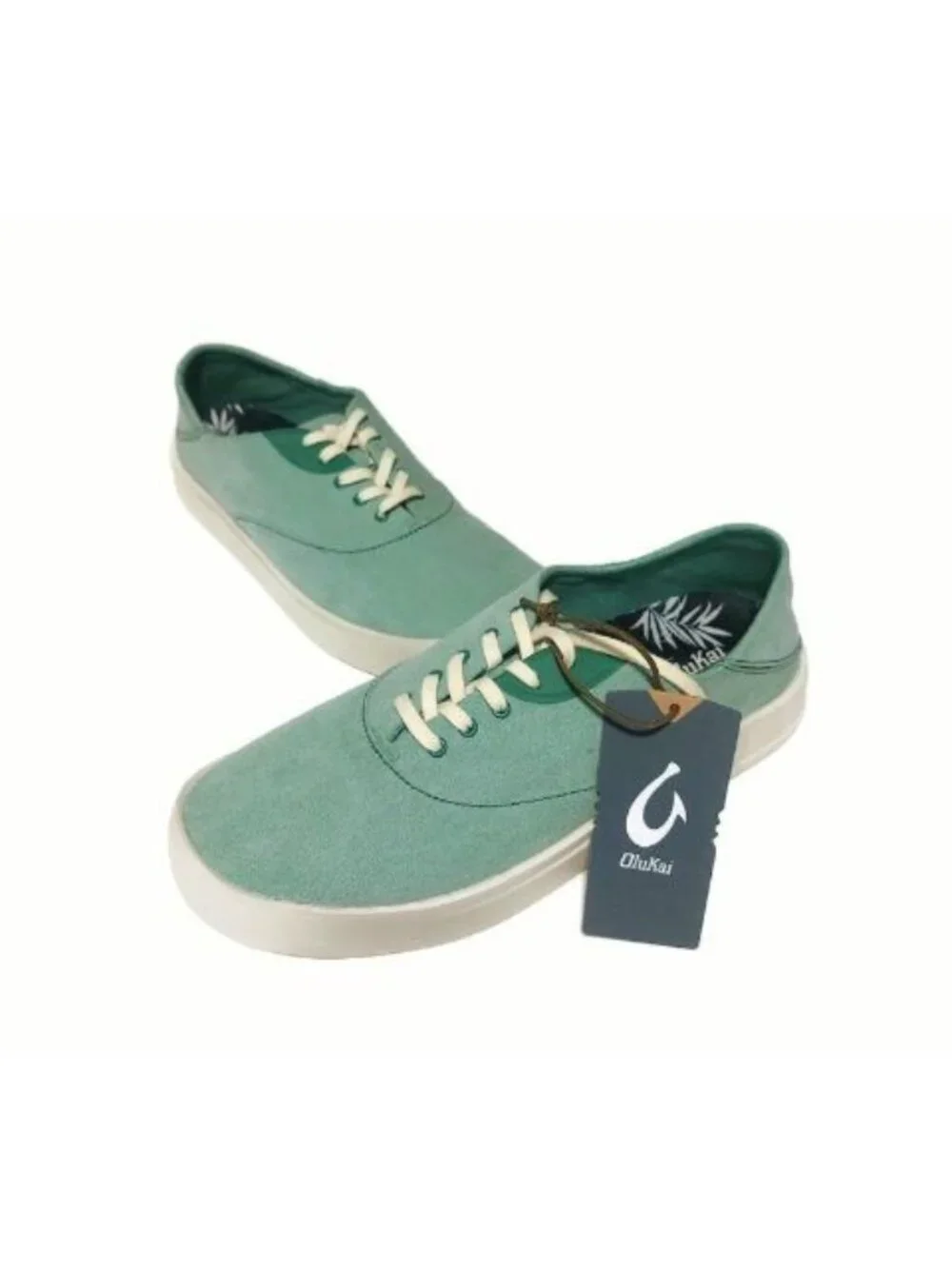 Olukai Tradewind Shoes Mens Size 11 Casual Lace Up Boat Beach Sneakers Bamboo